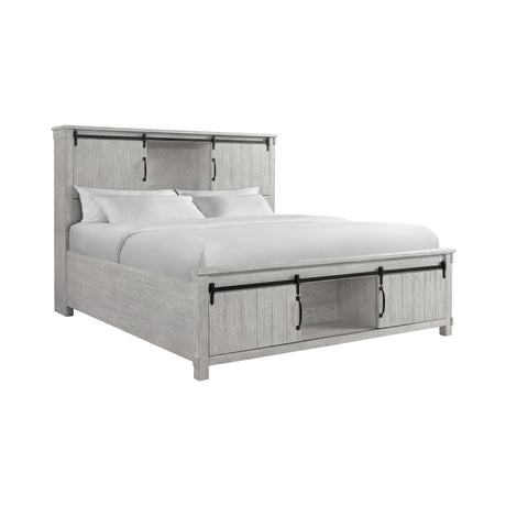 Scott King Storage Bed White Finish