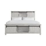 Scott King Storage Bed White Finish