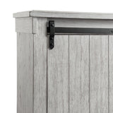 Scott King Storage Bed White Finish