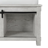 Scott King Storage Bed White Finish