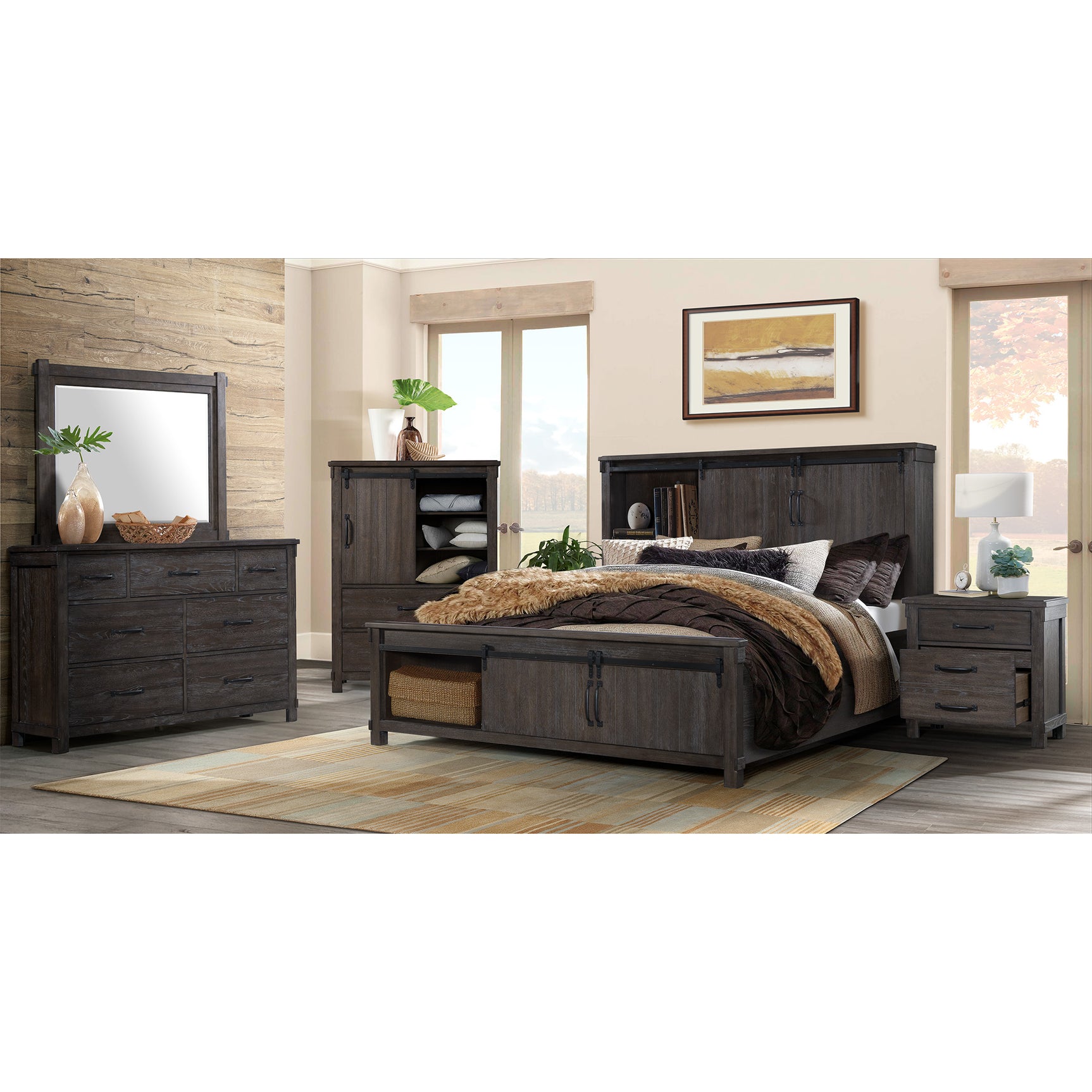 Scott King Platform Storage Bed - Tampa Furniture Outlet
