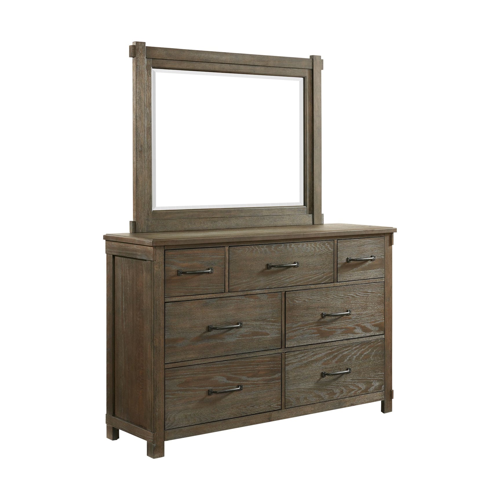 Scott 7-Drawer Dresser with Mirror Set - Tampa Furniture Outlet