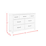 Scott Dresser White Finish - Tampa Furniture Outlet