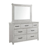 Scott Dresser & Mirror Set White Finish - Tampa Furniture Outlet