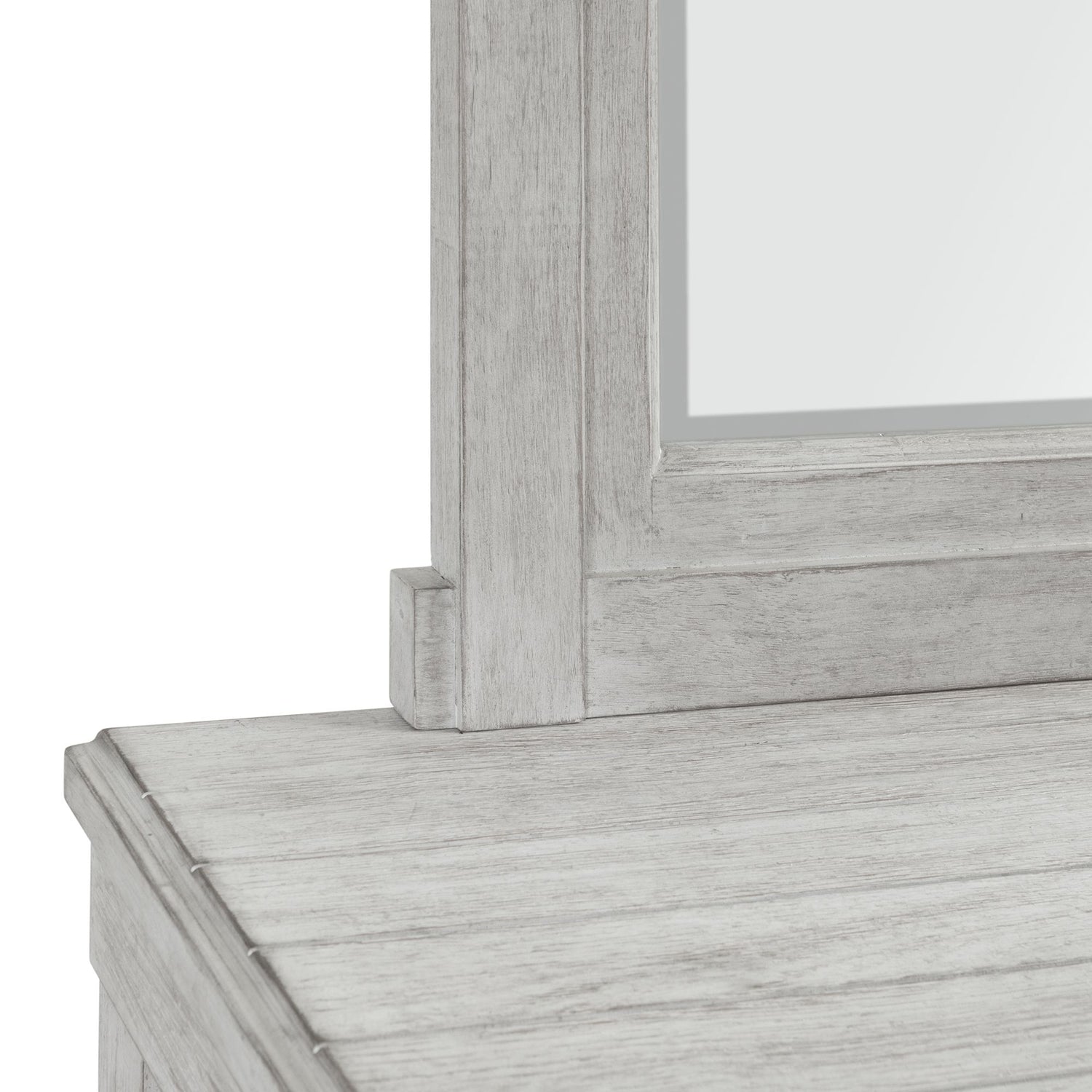 Scott Dresser & Mirror Set White Finish - Tampa Furniture Outlet
