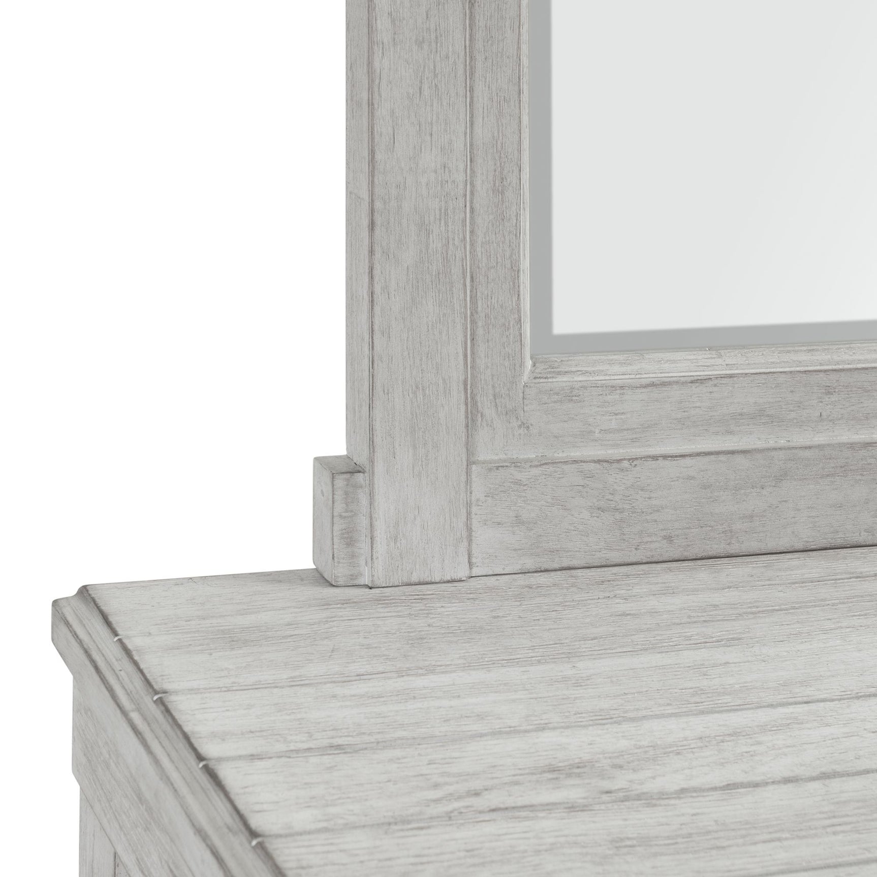 Scott Dresser & Mirror Set White Finish - Tampa Furniture Outlet