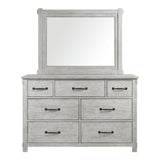 Scott Dresser & Mirror Set White Finish - Tampa Furniture Outlet