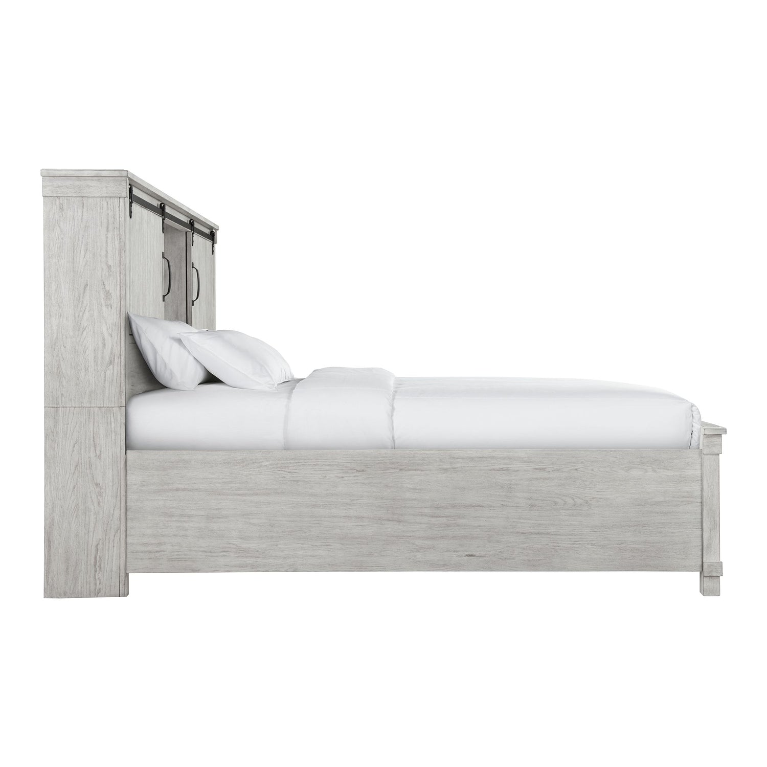 Scott Queen Storage Bed White Finish - Tampa Furniture Outlet