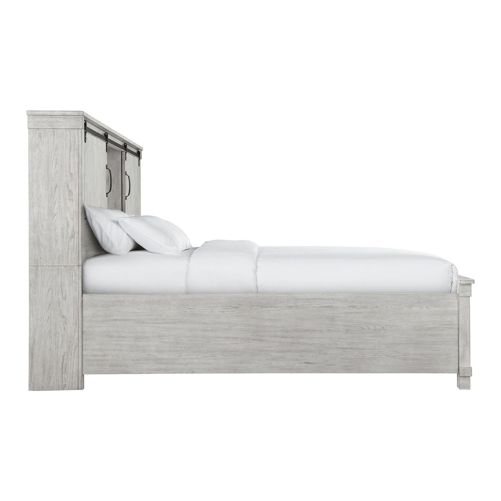 Scott Queen Storage Bed White Finish - Tampa Furniture Outlet