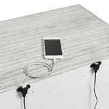 Scott Nightstand W/USB White Finish - Tampa Furniture Outlet