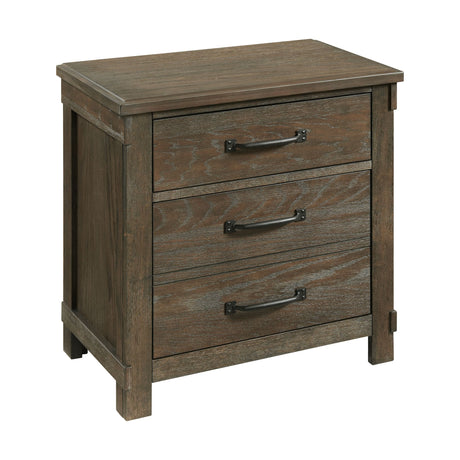 Scott Nightstand W/USB Dark Finish - Tampa Furniture Outlet