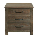 Scott Nightstand W/USB Dark Finish - Tampa Furniture Outlet