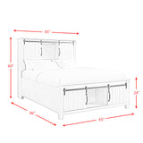 Scott Queen Storage Bed White Finish - Tampa Furniture Outlet