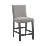Seneca Counter Side Chair with Grey Fabric in Grey (2 Per Carton)