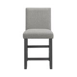 Seneca Counter Side Chair with Grey Fabric in Grey (2 Per Carton)