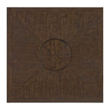 Seneca Square Counter Table with Lazy Susan in Brown - Tampa Furniture Outlet