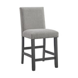 Seneca Counter Side Chair with Grey Fabric in Grey (2 Per Carton) - Tampa Furniture Outlet