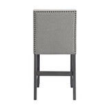 Seneca Counter Side Chair with Grey Fabric in Grey (2 Per Carton) - Tampa Furniture Outlet