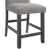 Seneca Counter Side Chair with Grey Fabric in Grey (2 Per Carton) - Tampa Furniture Outlet