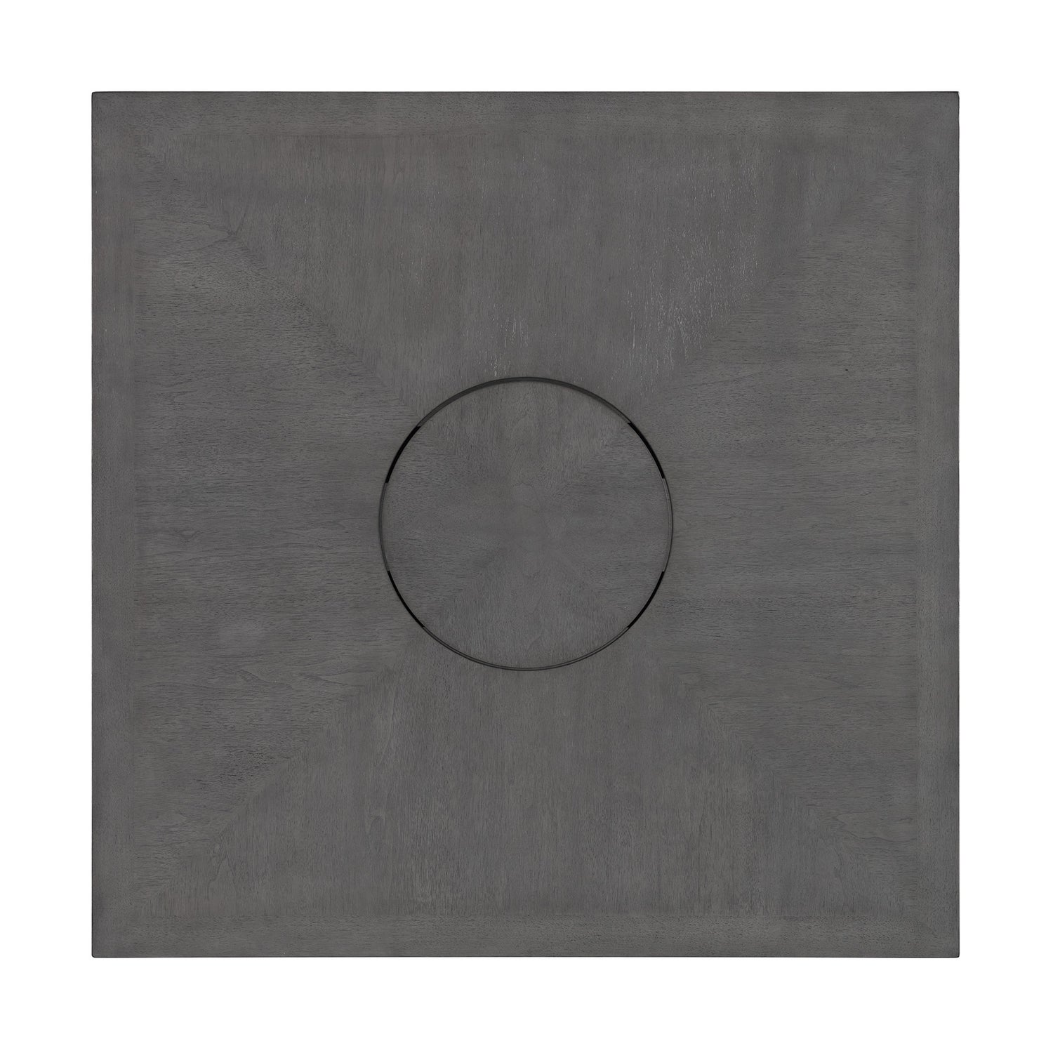 Seneca Square Counter Table with Lazy Susan in Grey - Tampa Furniture Outlet