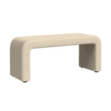 Seqouia Bench With 2 Stools in Ching Cream - Tampa Furniture Outlet
