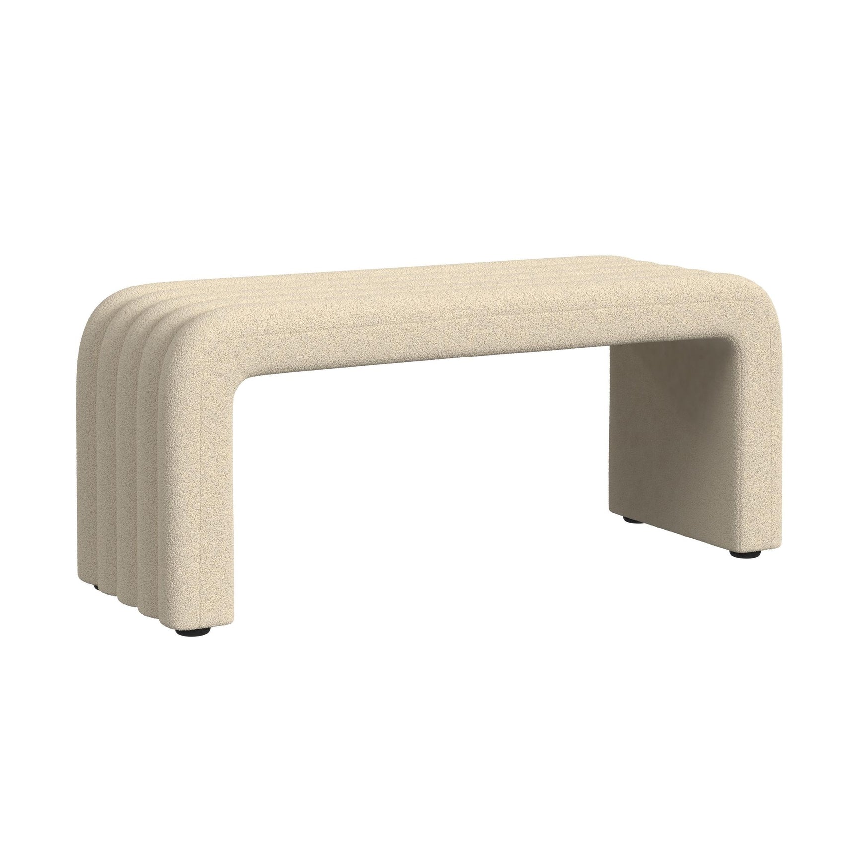 Seqouia Bench With 2 Stools in Ching Cream - Tampa Furniture Outlet