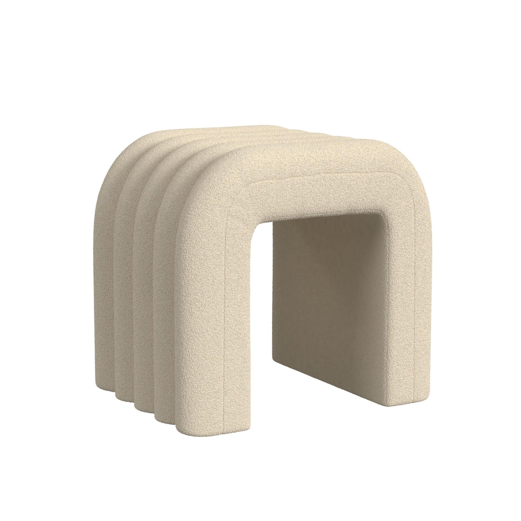 Seqouia Bench With 2 Stools in Ching Cream - Tampa Furniture Outlet