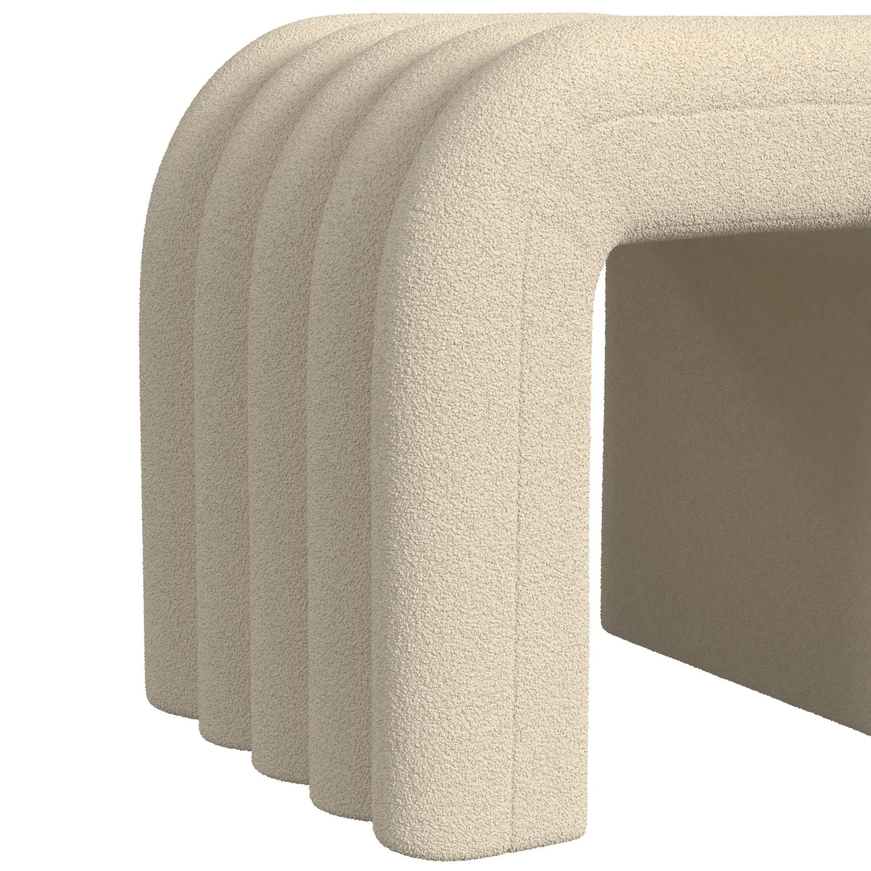 Seqouia Bench With 2 Stools in Ching Cream - Tampa Furniture Outlet