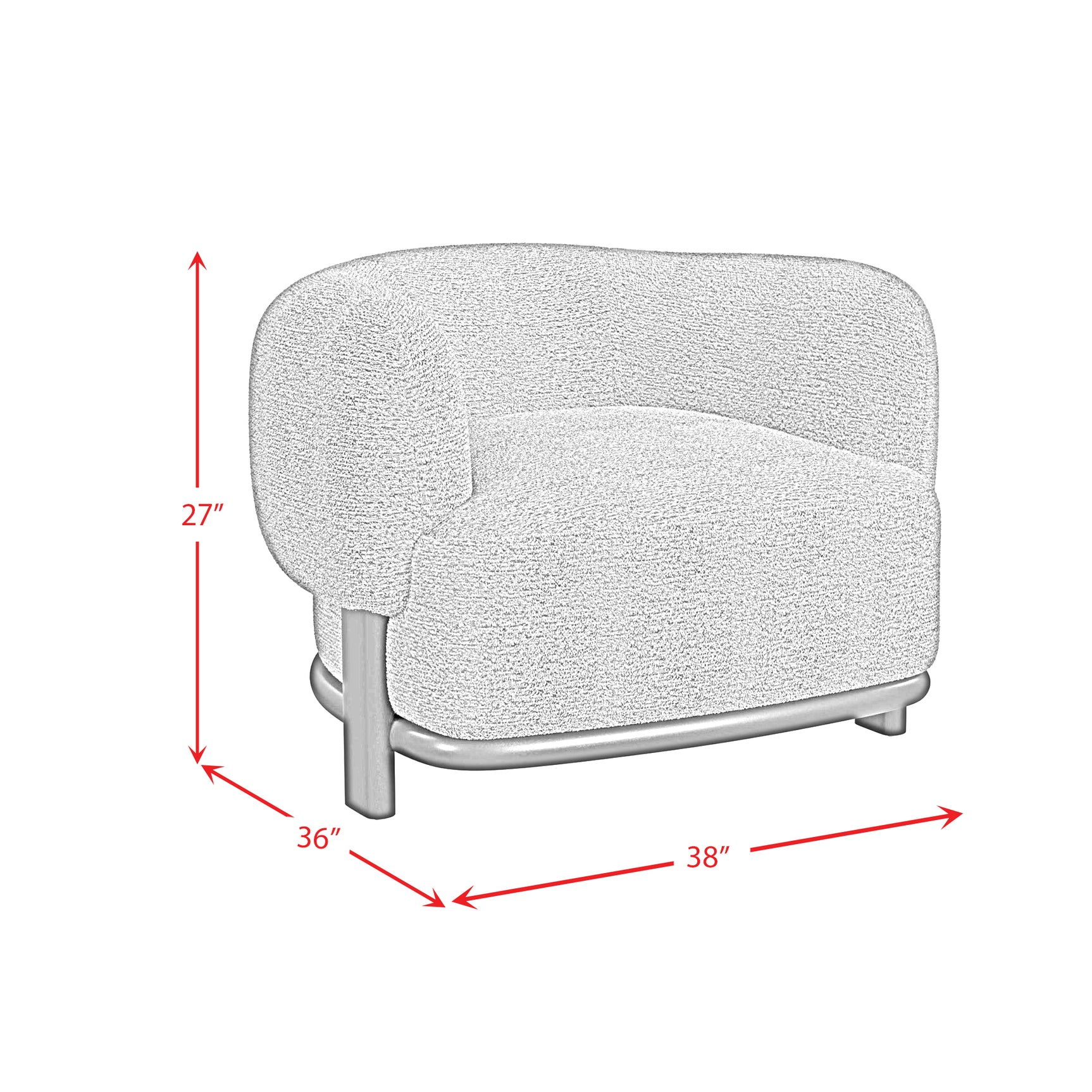 Sevilla Chair in Penny White - Tampa Furniture Outlet