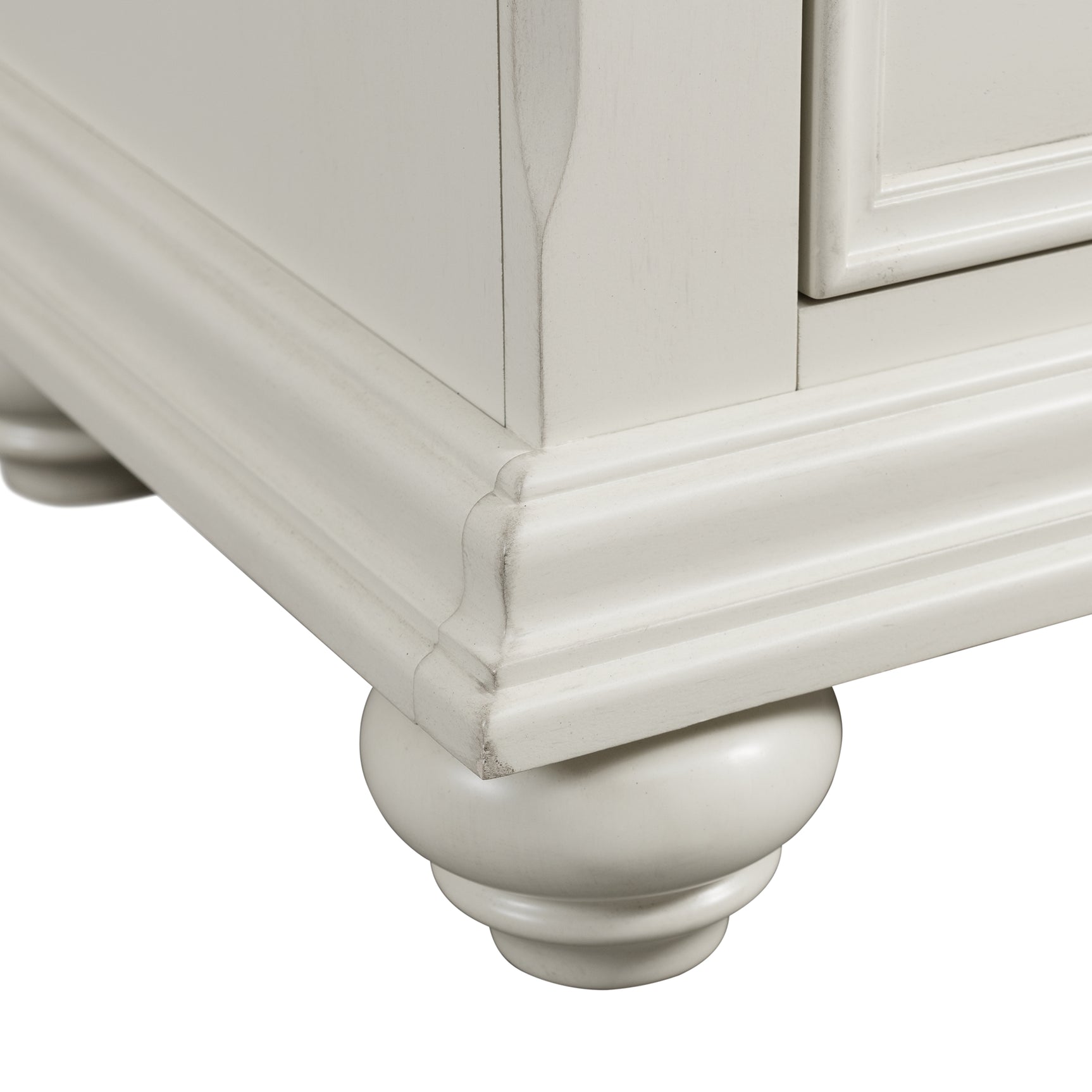 Slater Nightstand w/USB in Antique White