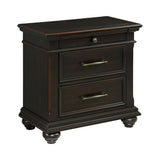 Slater Nightstand w/USB Black