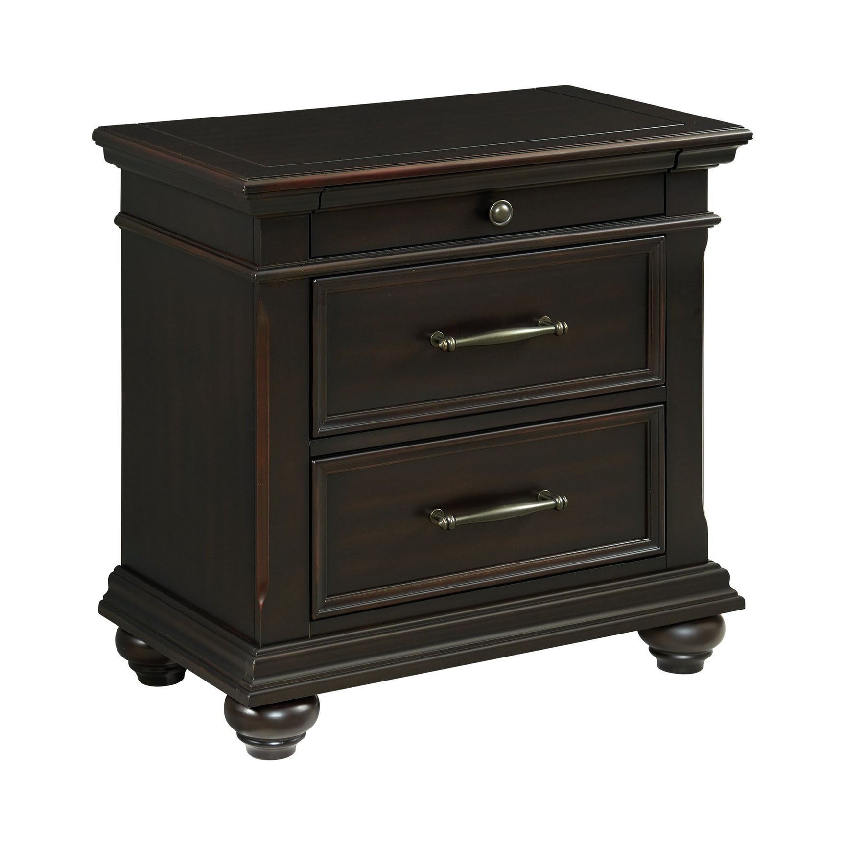 Slater Nightstand w/USB Black
