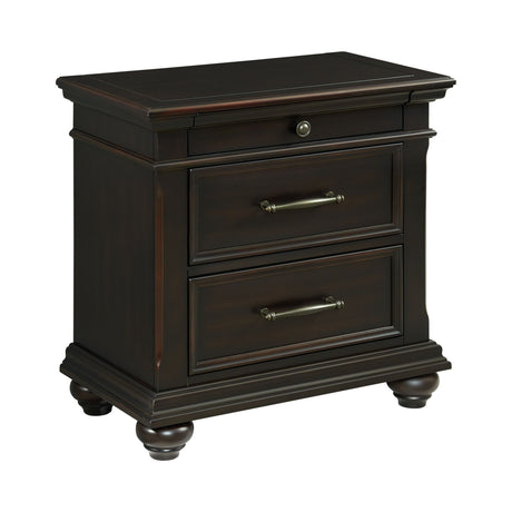 Slater Nightstand w/USB Black