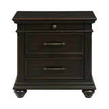Slater Nightstand w/USB Black
