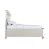 Slater Queen Platform Storage Bed in Antique White