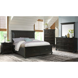 Slater King Bed Black – SKU SR850KB | Elements