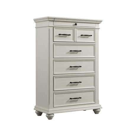Slater Chest in Antique White - Tampa Furniture Outlet