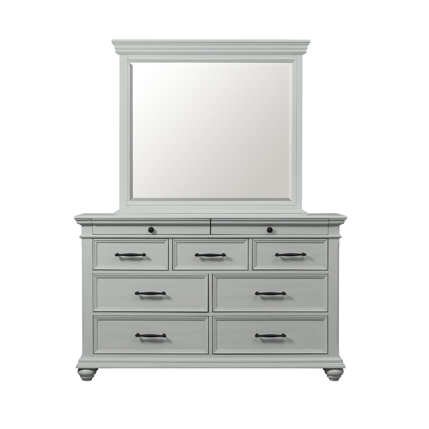 Slater 9-Drawer Dressser with Mirror - Tampa Furniture Outlet