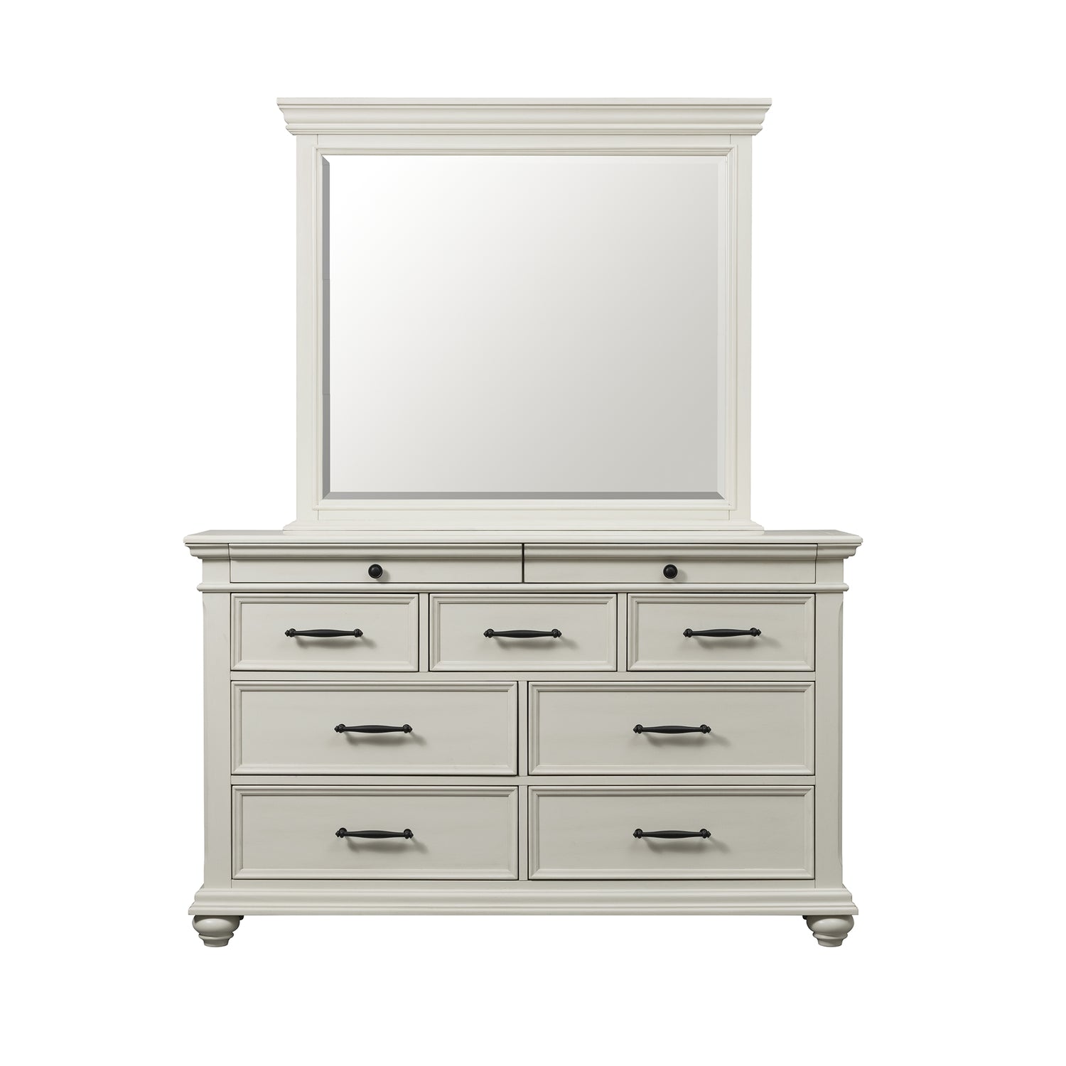Slater 9-Drawer Dresser with Mirror - Tampa Furniture Outlet