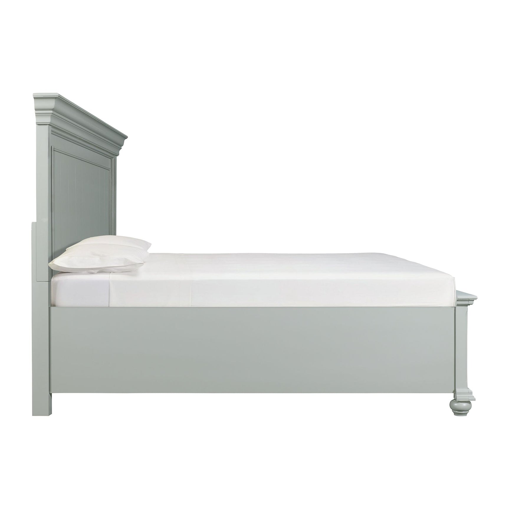 Slater King Platform Storage Bed in Grey - Tampa Furniture Outlet