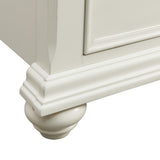 Slater King Bed in Antique White - Tampa Furniture Outlet