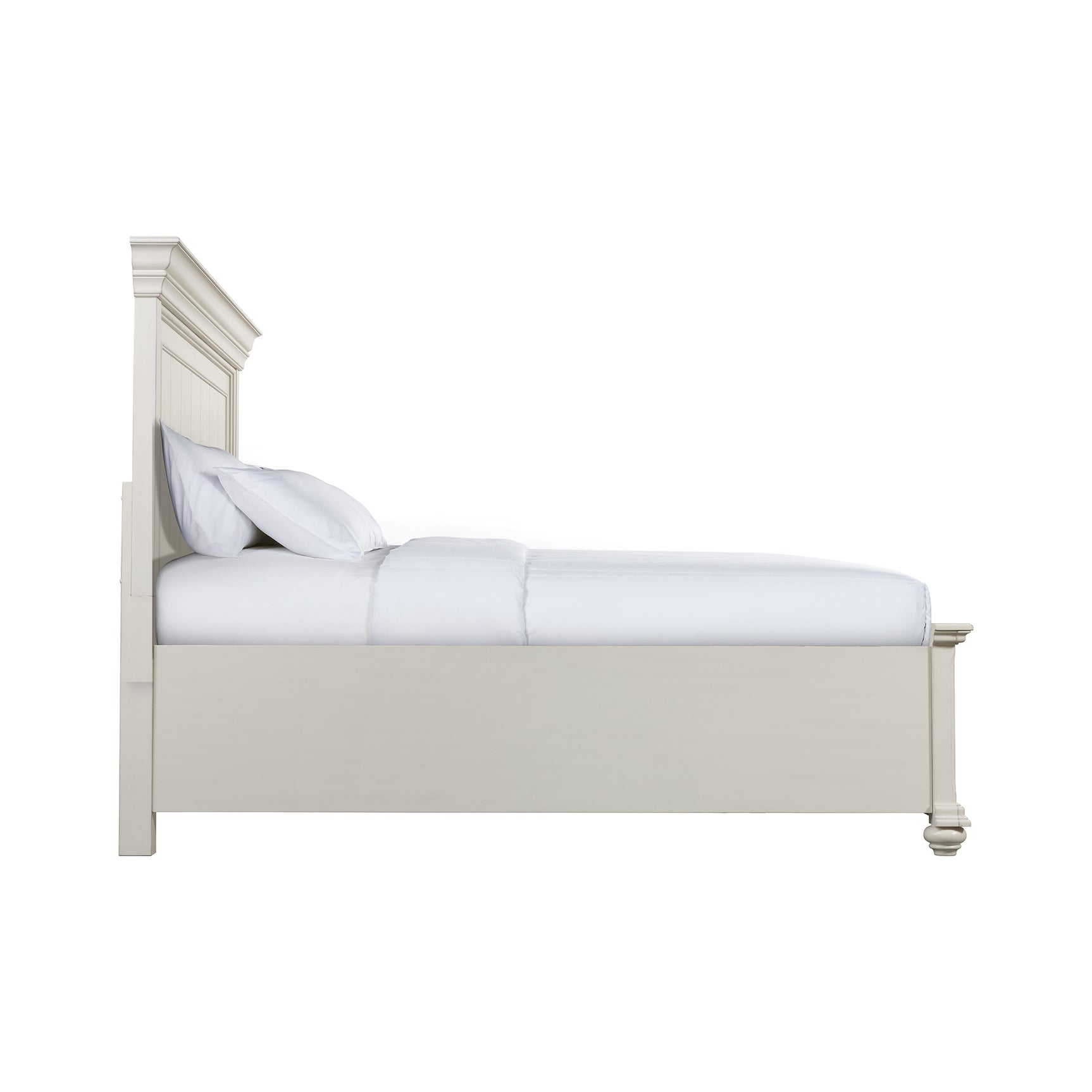 Slater Queen Bed in Antique White - Tampa Furniture Outlet