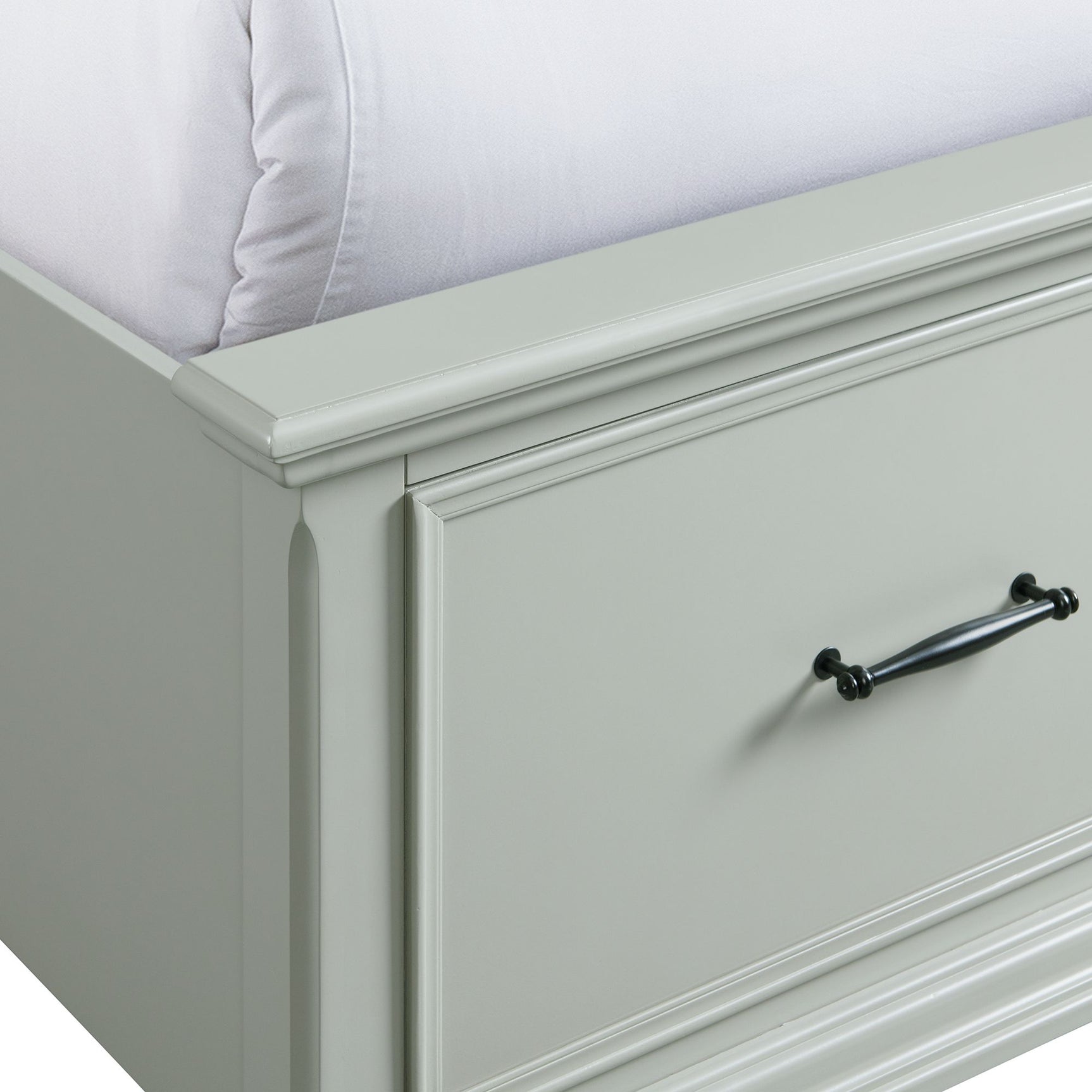 Slater King Platform Storage Bed in Grey - Tampa Furniture Outlet