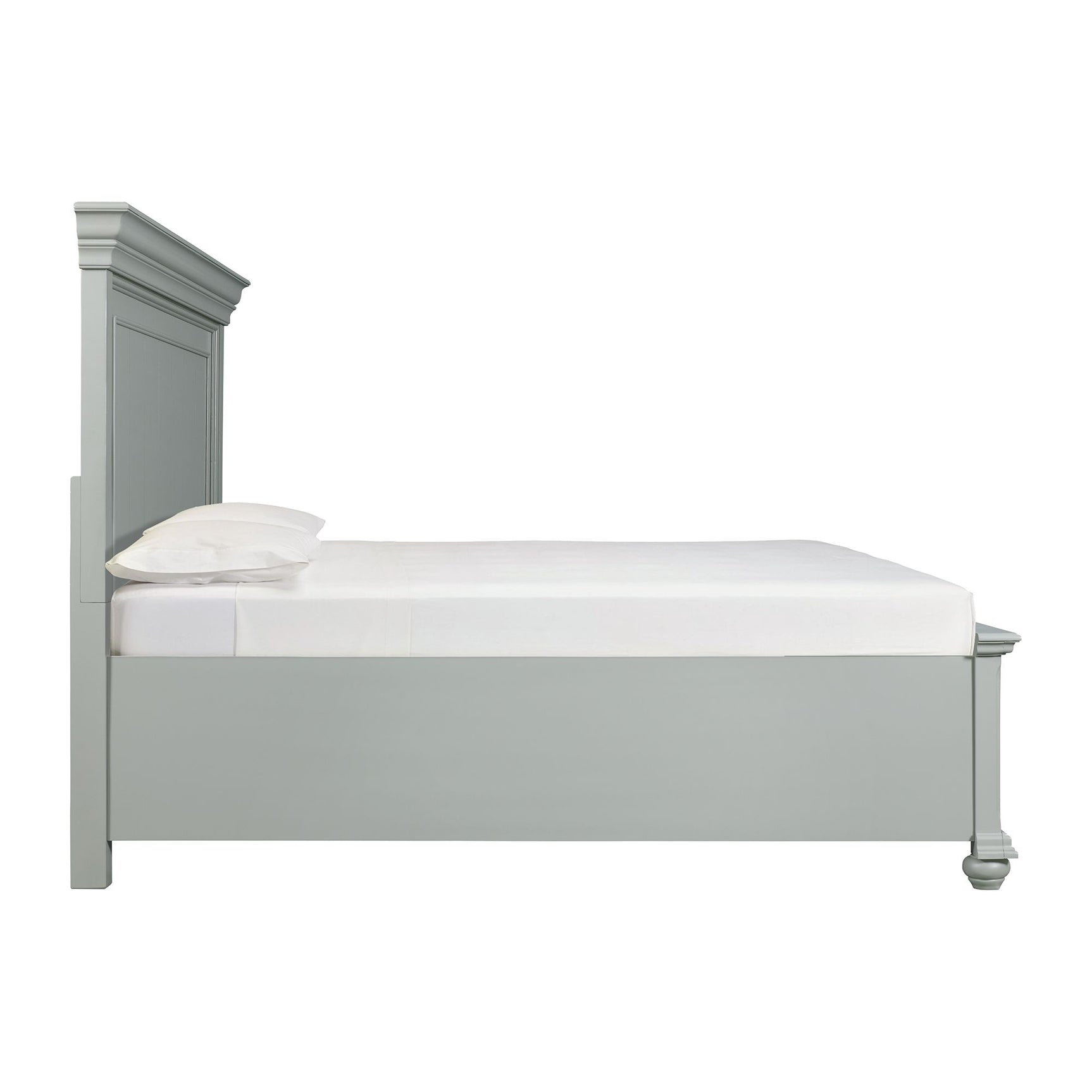 Slater Queen Platform Storage Bed in Grey - Tampa Furniture Outlet