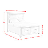 Slater Queen Platform Storage Bed in Grey - Tampa Furniture Outlet