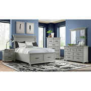 Slater Nightstand w/USB Grey – SKU SR300NS | Elements