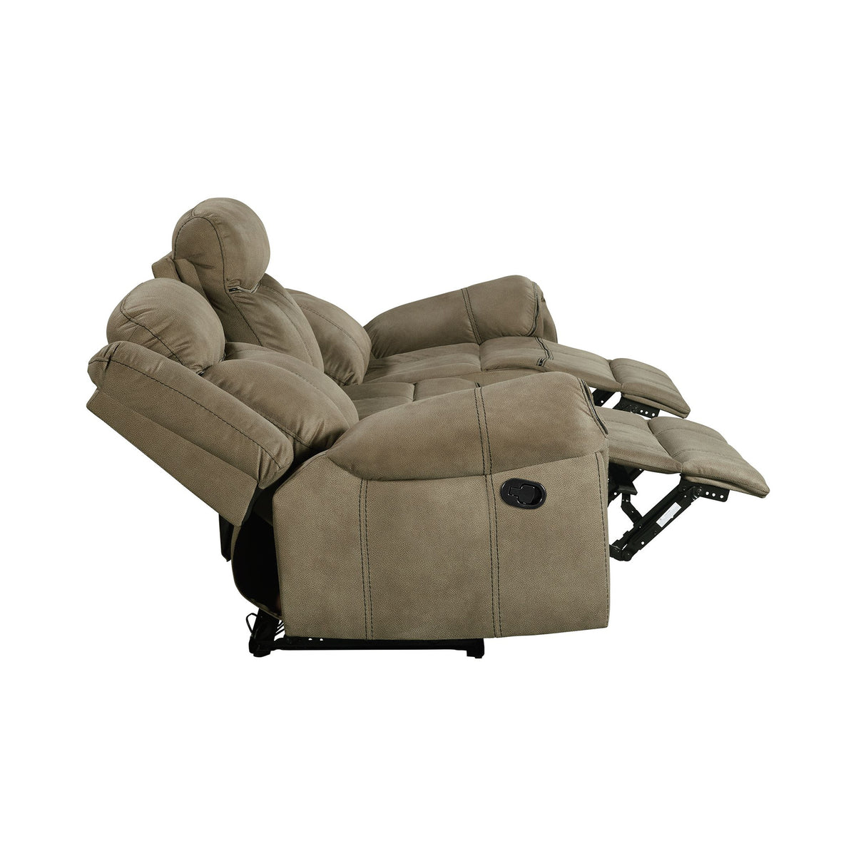 Sorrento Motion Sofa with Dropdown in T101 Brown