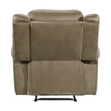 Sorrento Glider Recliner in T101 Brown - Tampa Furniture Outlet