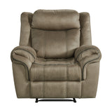 Sorrento Glider Recliner in T101 Brown - Tampa Furniture Outlet