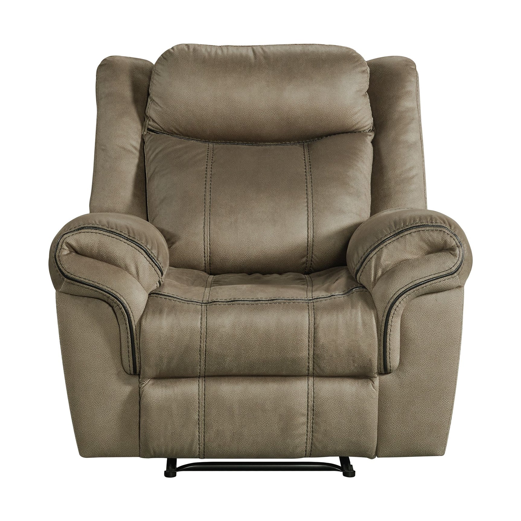 Sorrento Glider Recliner in T101 Brown - Tampa Furniture Outlet